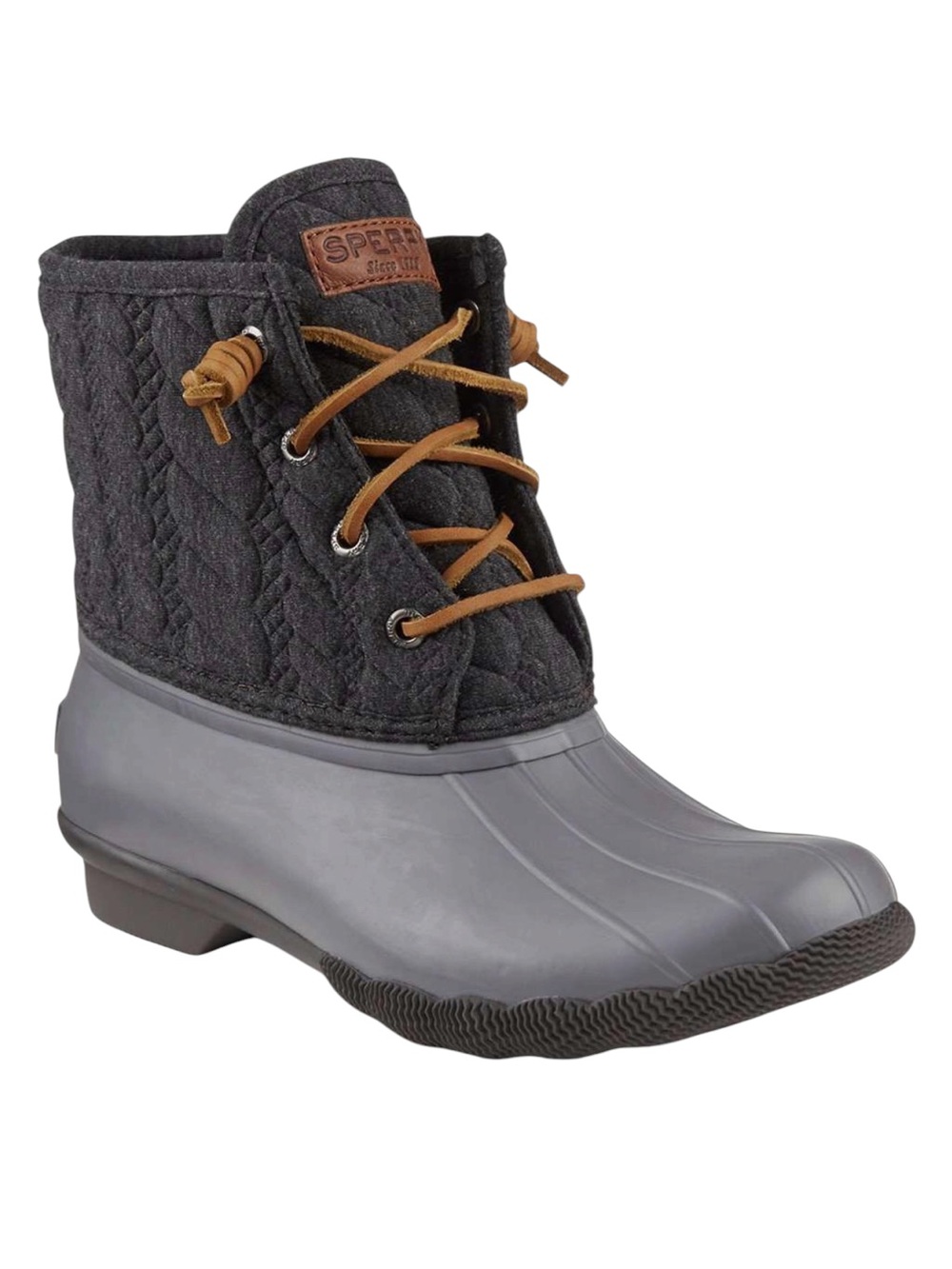 Sperry “Saltwater Rope Embossed” Duck Boot in Grey